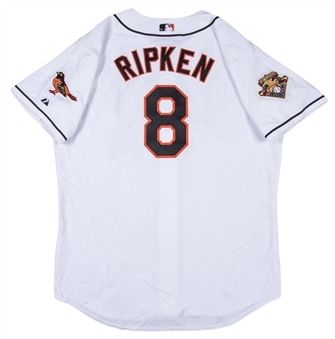 2001 Cal Ripken Jr. Game Used Final Season Baltimore Orioles Home Jersey (Ripken LOA)